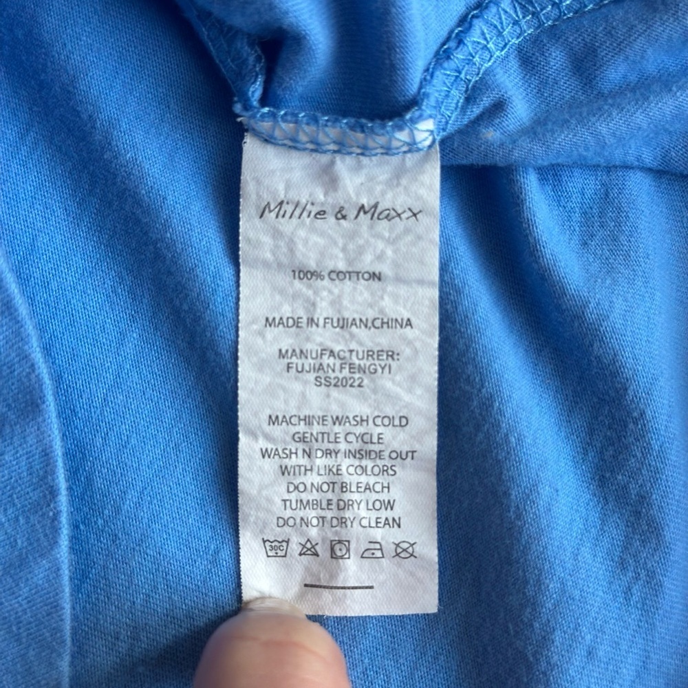 Millie & Maxx Boys Button Up Short Sleeve Shirt Bundle Size 8 Blue & Aqua Green - Picture 9 of 9